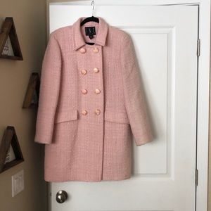 Pink pea coat